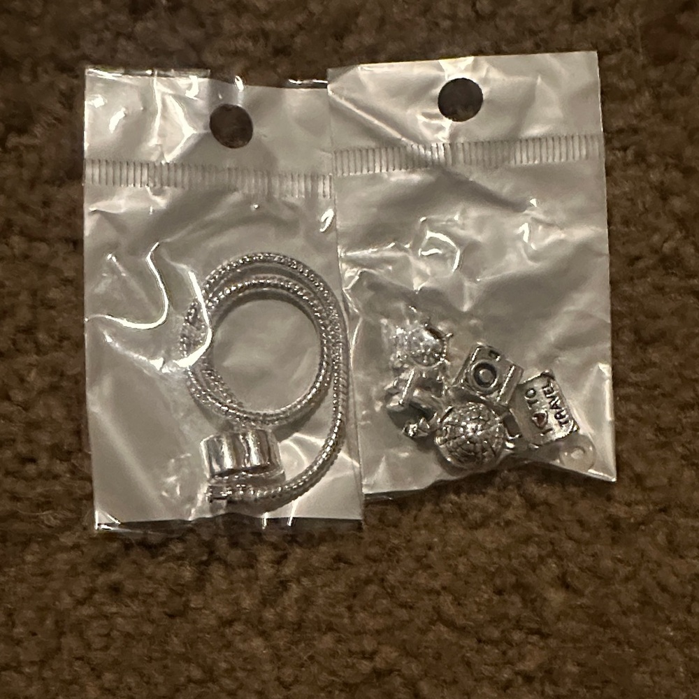 Silver Charm Bracelet with Charms